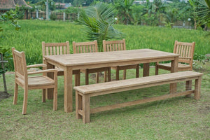Teakholz Gartenbank 240 cm - Souren Furniture (CH)