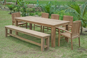 Teakholz Gartenbank 240 cm - Souren Furniture (CH)