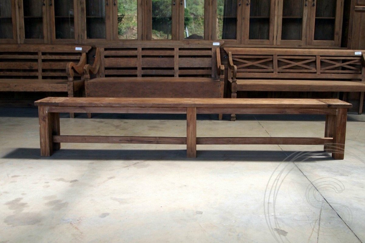 Teakholz Gartenbank 260cm - Souren Furniture (CH)