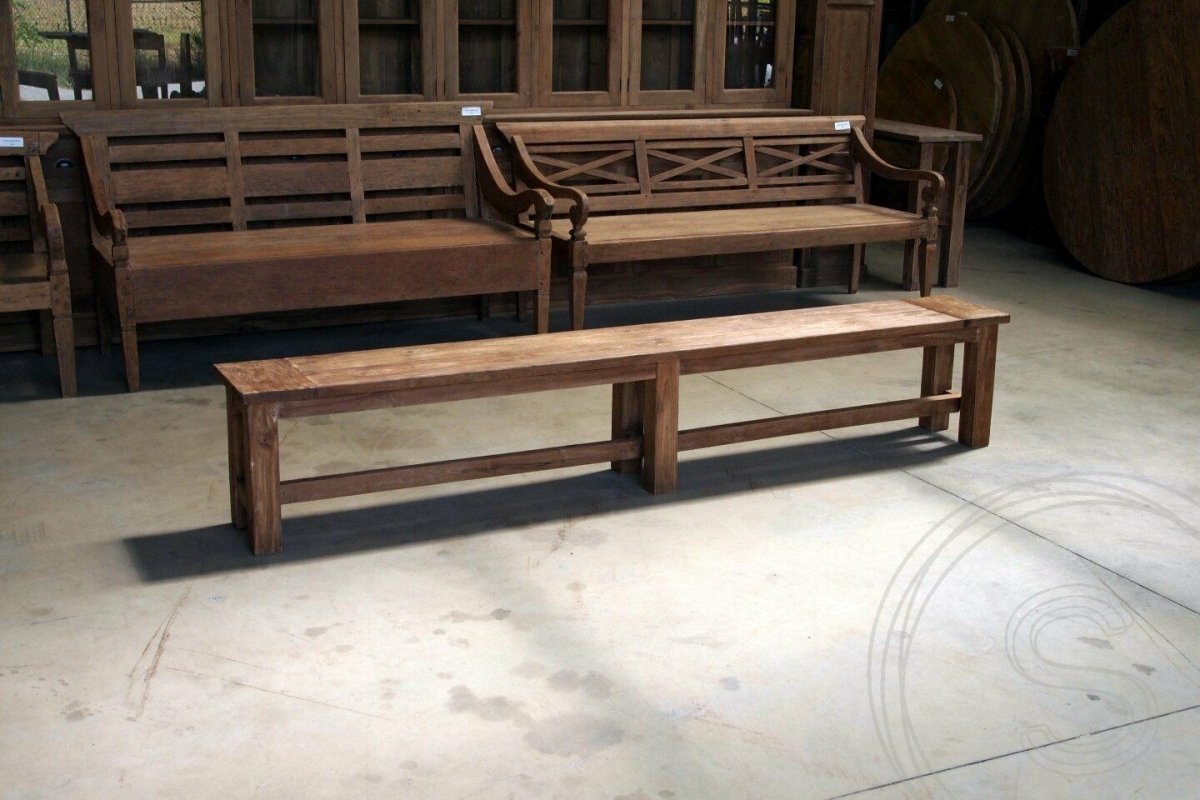 Teakholz Gartenbank 280cm - Souren Furniture (CH)