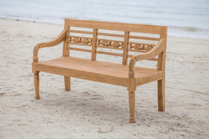 Teakholz Gartenbank Fish 3 Sitzer - Souren Furniture (CH)
