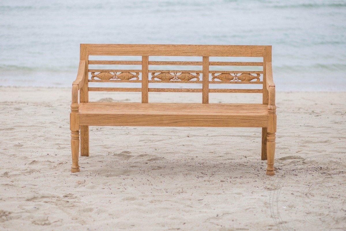 Teakholz Gartenbank Fish 3 Sitzer - Souren Furniture (CH)