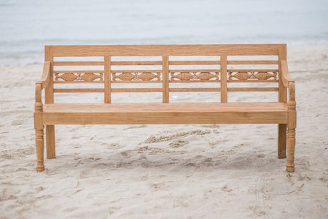 Teakholz Gartenbank Fish für 4 Personen - Souren Furniture (CH)