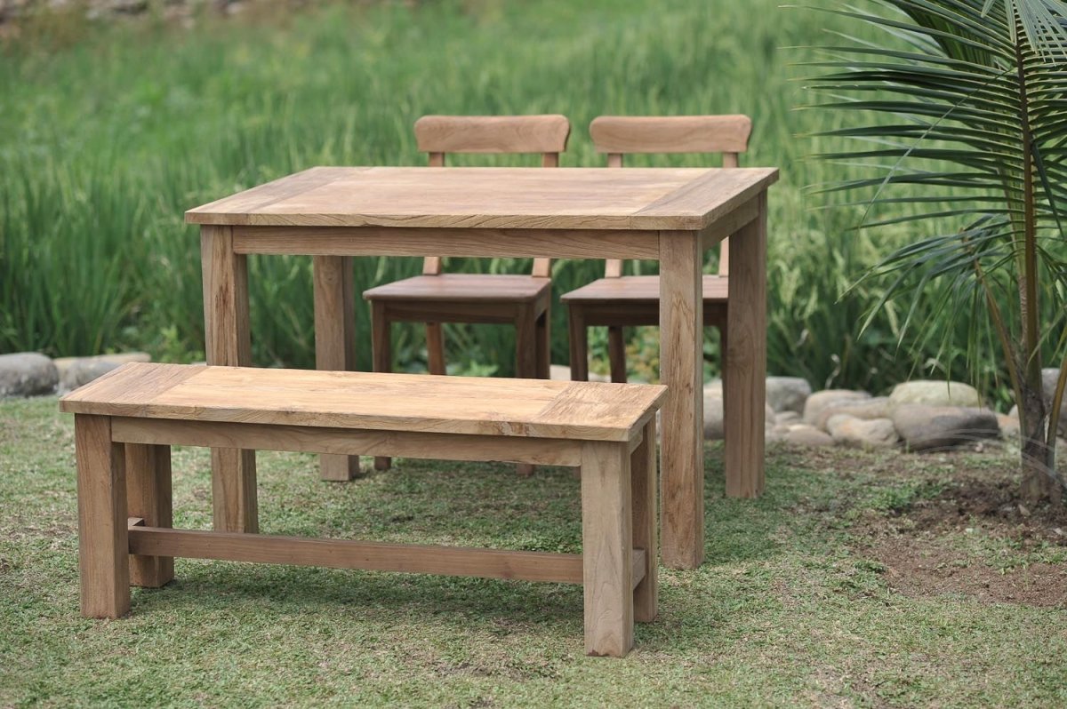 Teakholz Gartensitzbank 120 cm - Souren Furniture (CH)