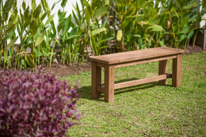 Teakholz Gartensitzbank 120 cm - Souren Furniture (CH)