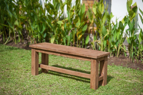 Teakholz Gartensitzbank 120 cm - Souren Furniture (CH)