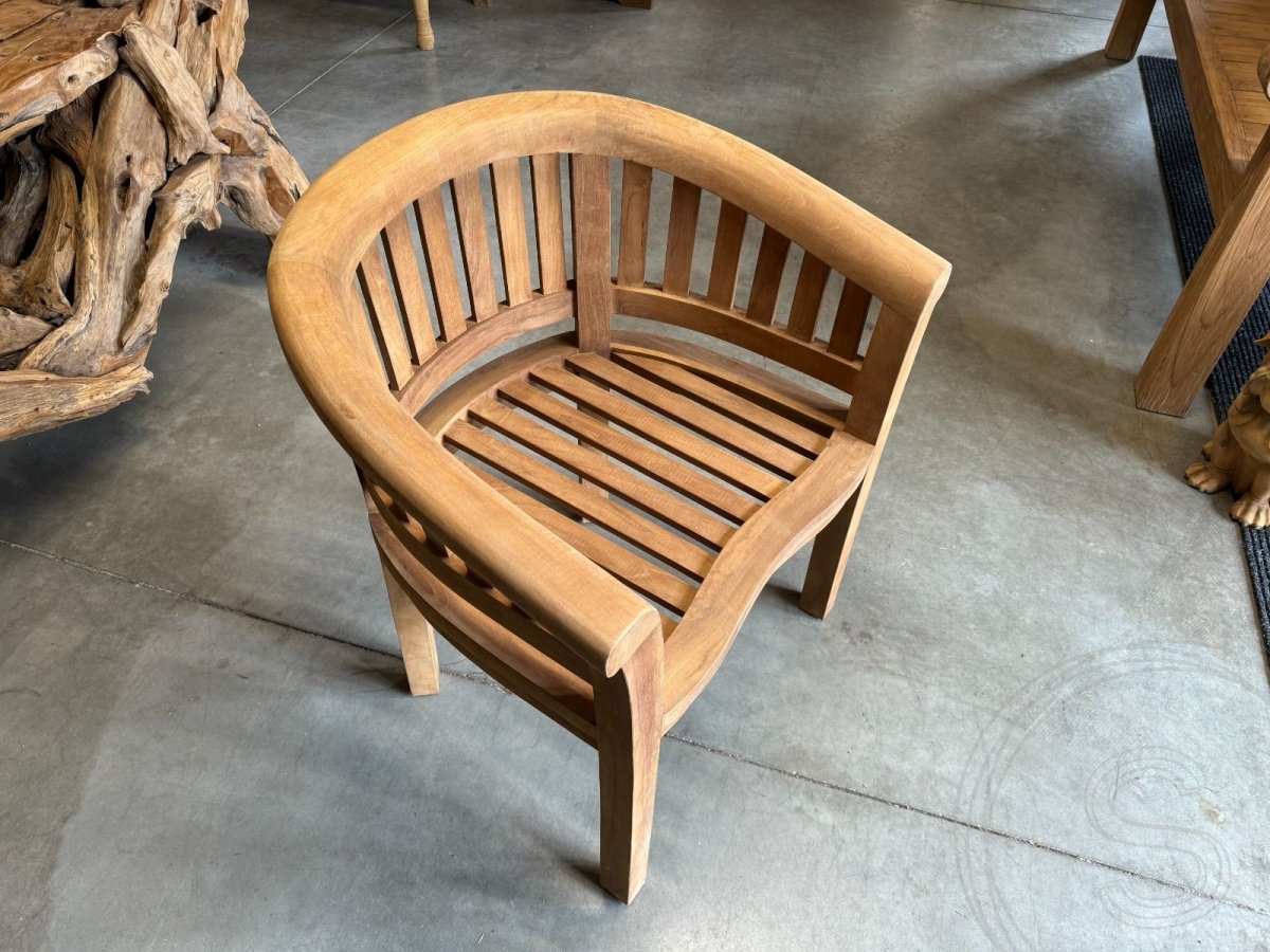 Teakholz Gartenstuhl Banana XL - Souren Furniture (CH)