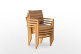 Teakholz Gartenstuhl Stacking - Souren Furniture (CH)
