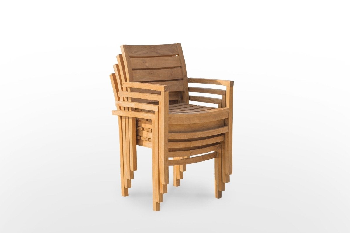 Teakholz Gartenstuhl Stacking - Souren Furniture (CH)