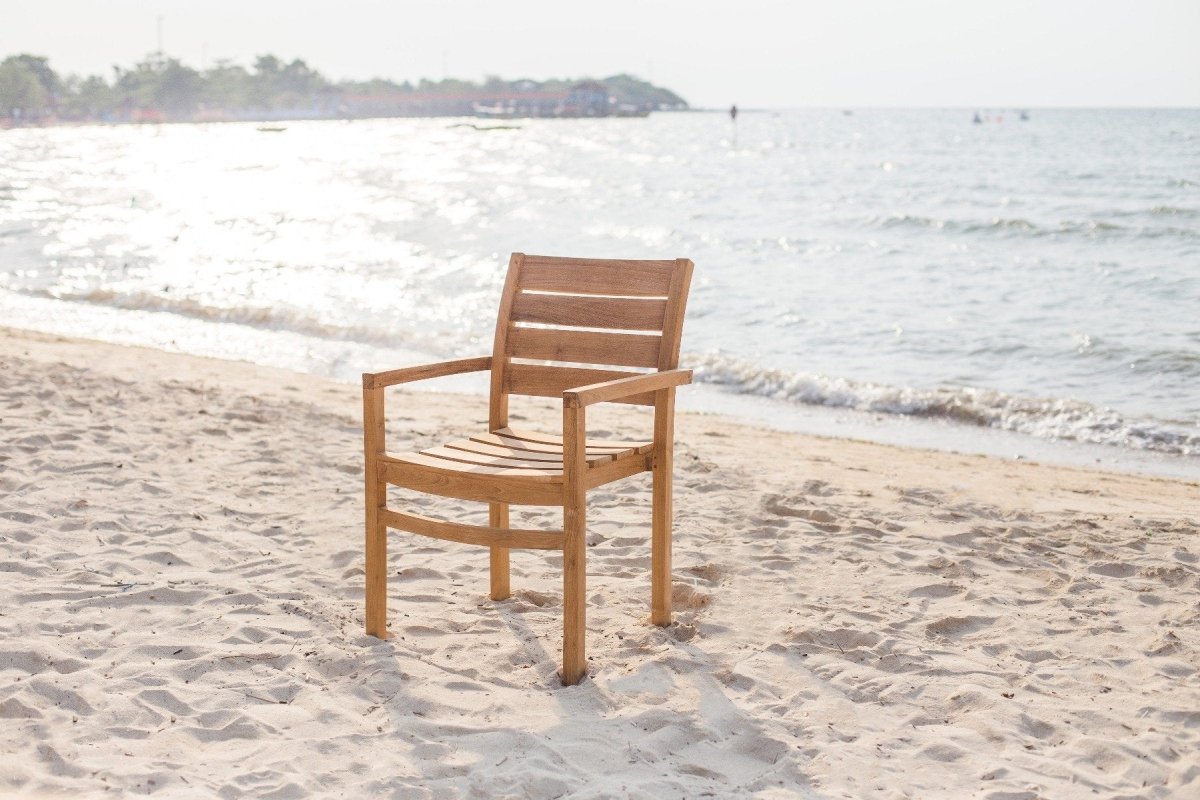 Teakholz Gartenstuhl Stacking - Souren Furniture (CH)