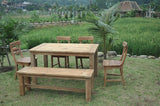 Teakholz Gartentisch 140 x 90 - Souren Furniture (CH)