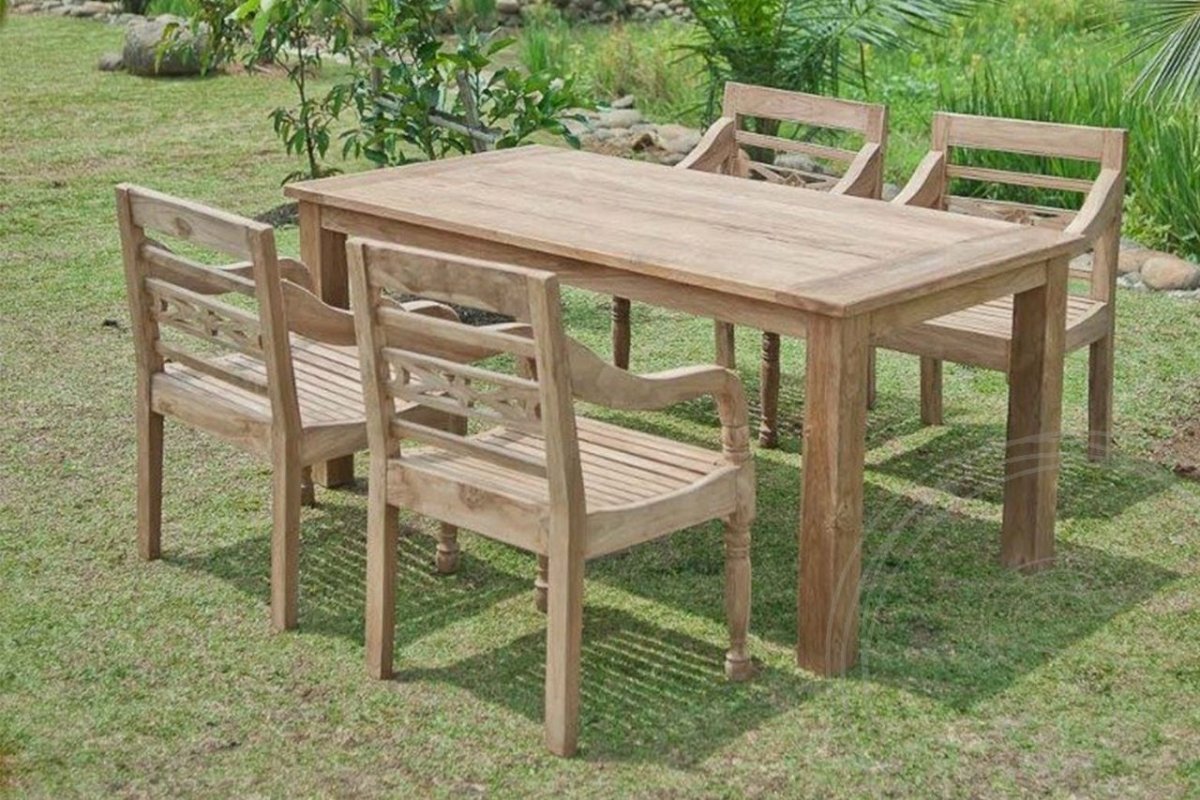 Teakholz Gartentisch 160 x 90 - Souren Furniture (CH)