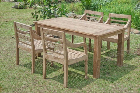 Teakholz Gartentisch 160 x 90 - Souren Furniture (CH)