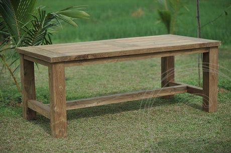 Teakholz Gartentisch 200x100 Mammut - Souren Furniture (CH)