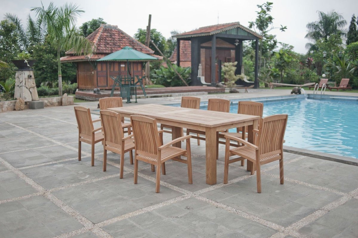 Teakholz Gartentisch 260x100 cm - Souren Furniture (CH)