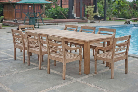 Teakholz Gartentisch 260x100 cm - Souren Furniture (CH)