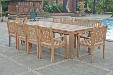 Teakholz Gartentisch 280 x 100 cm - Souren Furniture (CH)