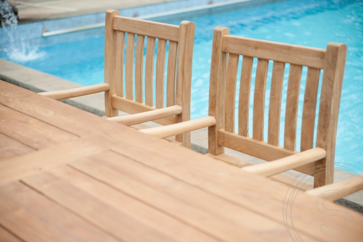Teakholz Gartentisch 300x100 Mammut - Souren Furniture (CH)