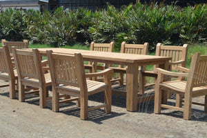 Teakholz Gartentisch 300x100 Mammut - Souren Furniture (CH)