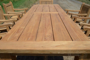 Teakholz Gartentisch 300x100 Mammut - Souren Furniture (CH)