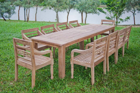 Teakholz Gartentisch 300x120 cm - Souren Furniture (CH)