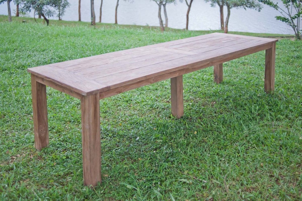 Teakholz Gartentisch 300x120 cm - Souren Furniture (CH)