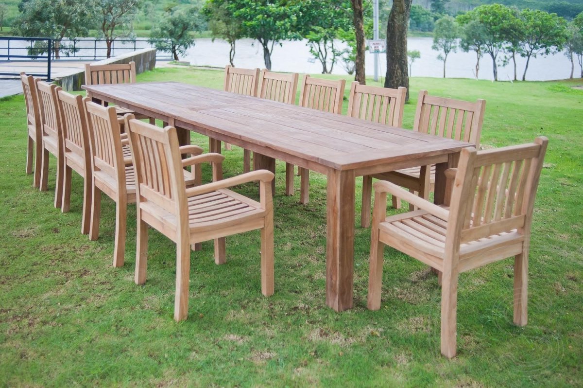 Teakholz Gartentisch 400 x 100 - Souren Furniture (CH)