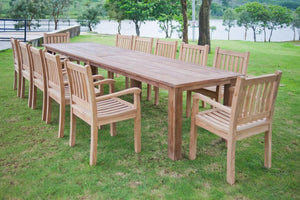 Teakholz Gartentisch 400 x 100 - Souren Furniture (CH)