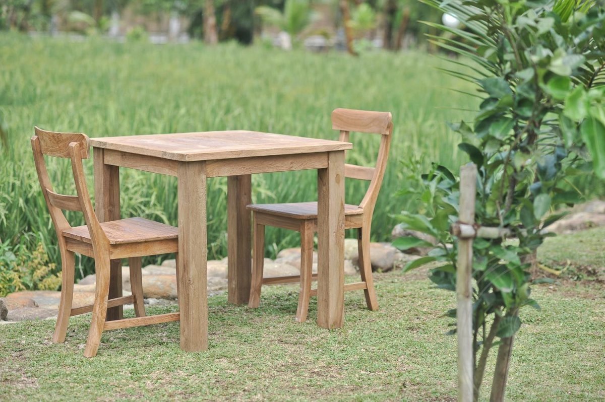 Teakholz Gartentisch 90 x 90 cm - Souren Furniture (CH)
