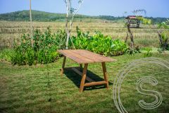 Teakholz Gartentisch Java 220 x 100 - Souren Furniture (CH)