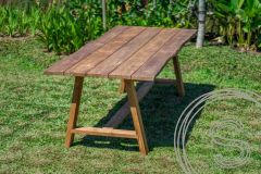 Teakholz Gartentisch Java 220 x 100 - Souren Furniture (CH)
