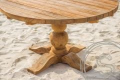 Teakholz Gartentisch rund 120 cm Classic - Souren Furniture (CH)