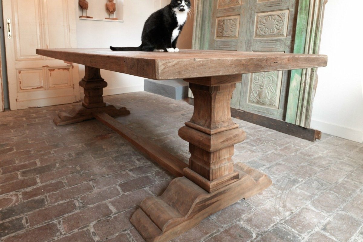 Teakholz Klostertisch 260x100 - Souren Furniture (CH)