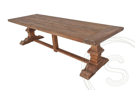 Teakholz Klostertisch 280x100 - Souren Furniture (CH)