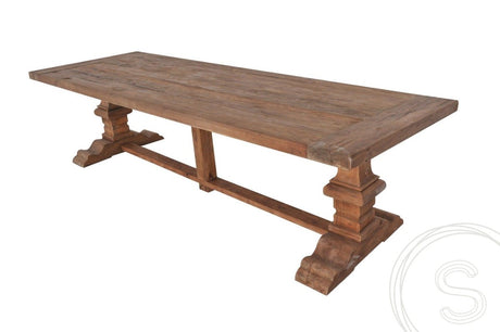 Teakholz Klostertisch 300x100 - Souren Furniture (CH)