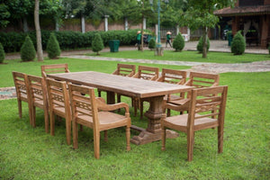 Teakholz Klostertisch Gartentisch 300 x 100 - Souren Furniture (CH)