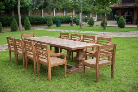 Teakholz Klostertisch Gartentisch 350 x 120 - Souren Furniture (CH)