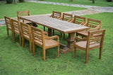 Teakholz Klostertisch Gartentisch 350 x 120 - Souren Furniture (CH)