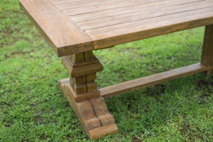 Teakholz Klostertisch Gartentisch 350 x 120 - Souren Furniture (CH)
