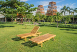 Teakholz Liegebett mit Rollen - Souren Furniture (CH)