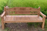 Teakholz Lounge Bank mit Schnitzerei 200cm - Souren Furniture (CH)