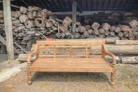 Teakholz Lounge Gartenbank 200cm XL - Souren Furniture (CH)