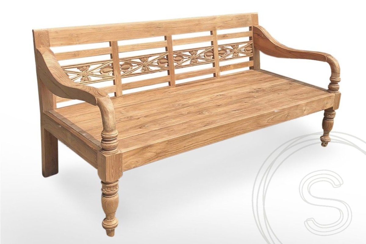 Teakholz Lounge Gartenbank 200cm XL - Souren Furniture (CH)