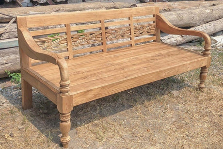 Teakholz Lounge Gartenbank 200cm XL - Souren Furniture (CH)