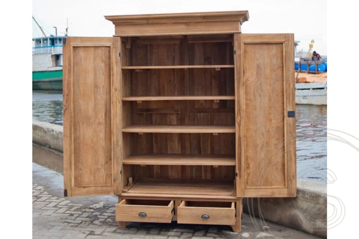 Teakholz Schrank 100 cm - Souren Furniture (CH)