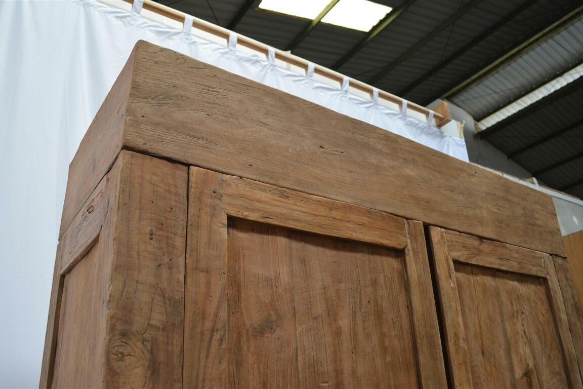 Teakholz Schrank 130 cm Altholz - Souren Furniture (CH)