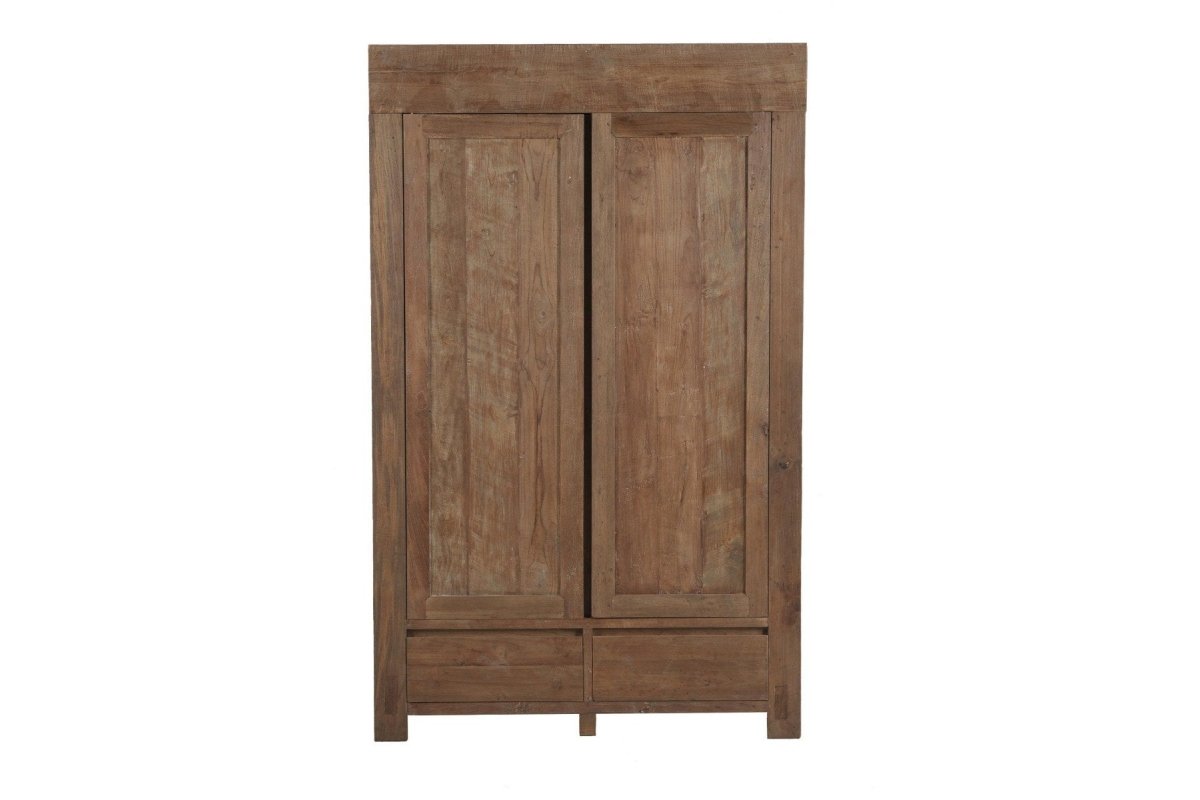 Teakholz Schrank 130 cm Altholz - Souren Furniture (CH)