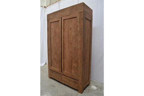 Teakholz Schrank 130 cm Altholz - Souren Furniture (CH)