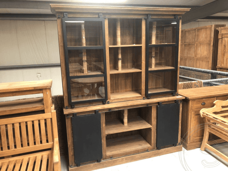 Teakholz Schrank mit Stahl - Souren Furniture (CH)