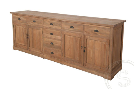 Teakholz Sideboard 250cm XL - Souren Furniture (CH)
